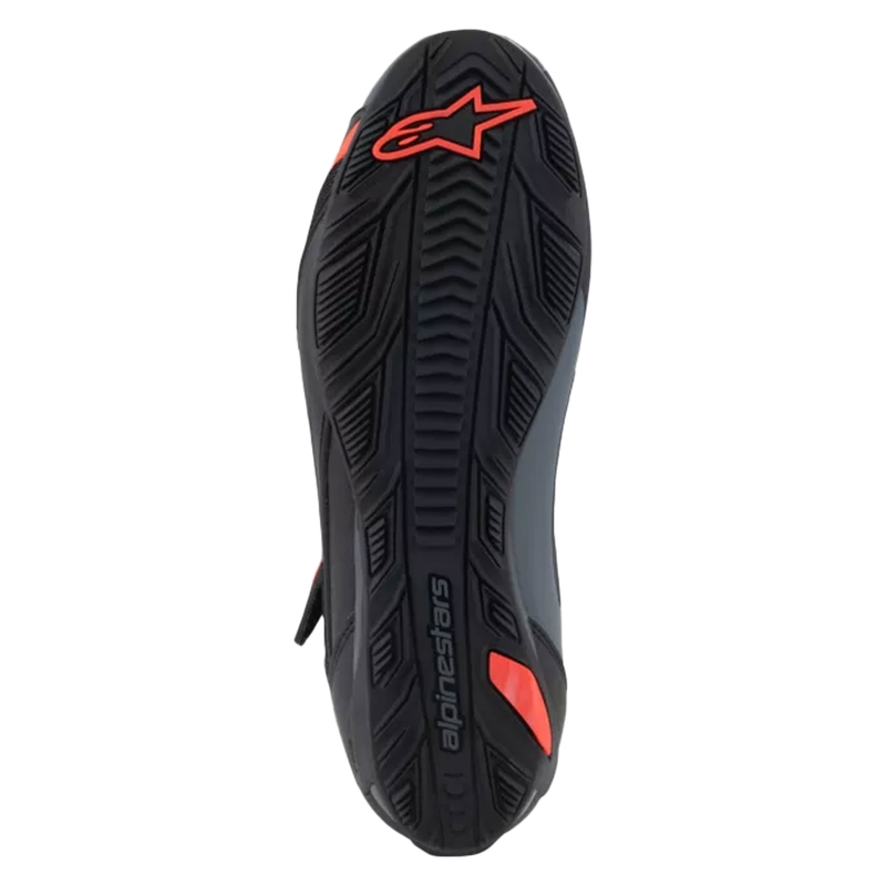 Alpinestars Faster-4 Motorradstiefel schwarz-grau-fluo rot