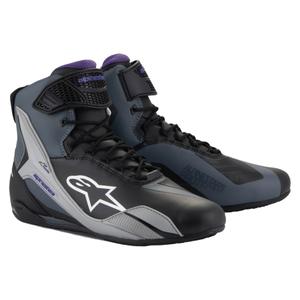 Alpinestars Stella Faster-4 Damen Motorradstiefel schwarz-grau-lila