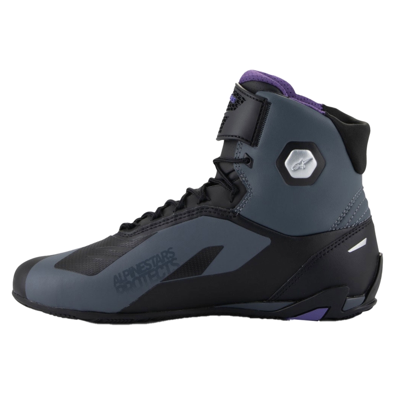 Alpinestars Stella Faster-4 Damen Motorradstiefel schwarz-grau-lila
