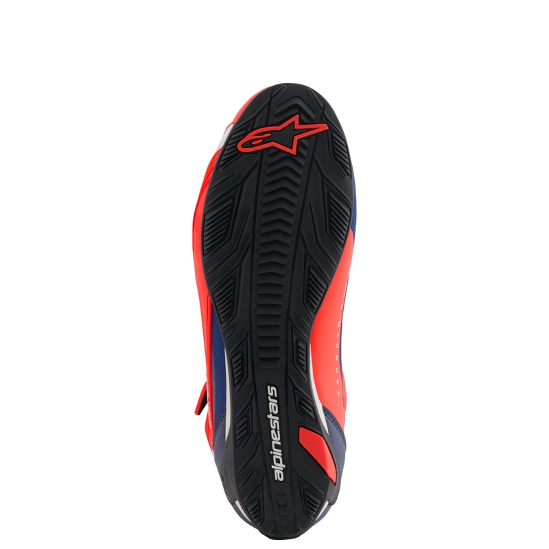 Alpinestars Faster-4 Motorradstiefel MM93 Kollektion fluo rot-blau-weiß