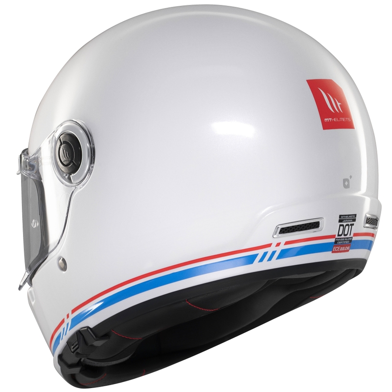 Integralhelm Motorrad MT Jarama SV glänzend weiß