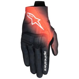 Alpinestars Reef V2 Motorradhandschuhe schwarz-fluo rot-weiß