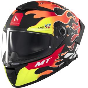 Integralhelm Motorrad MT Thunder 4 SV Yamanaka matt schwarz-rot