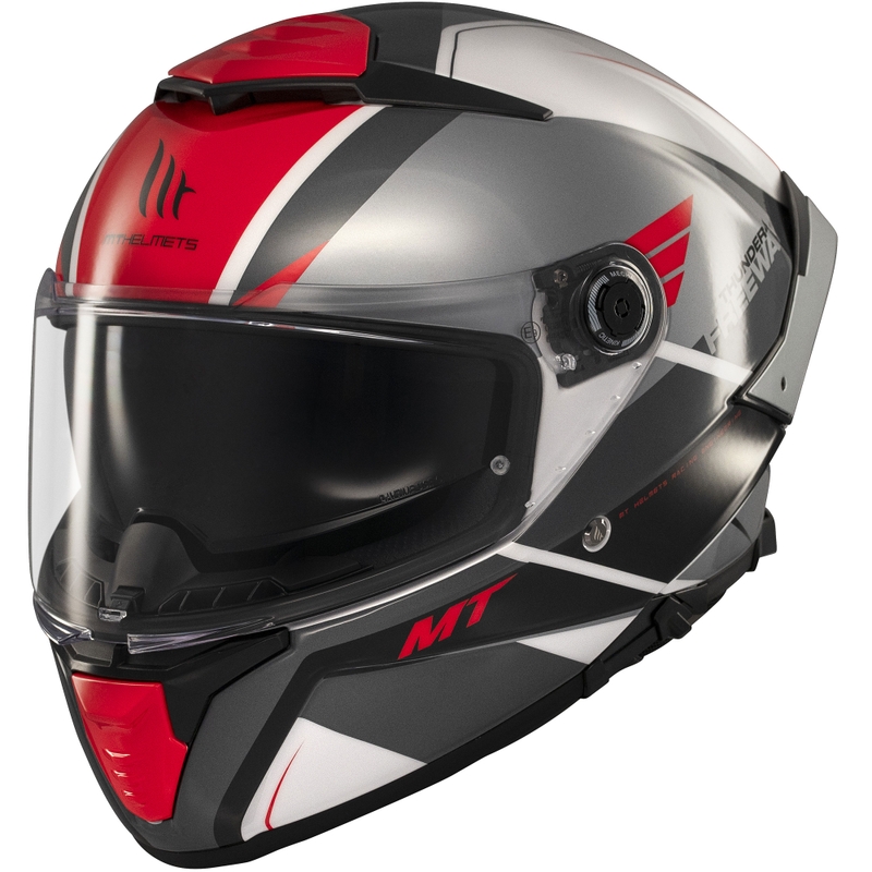 Integralhelm MT Thunder 4 SV Freeway schwarz-grau-rot