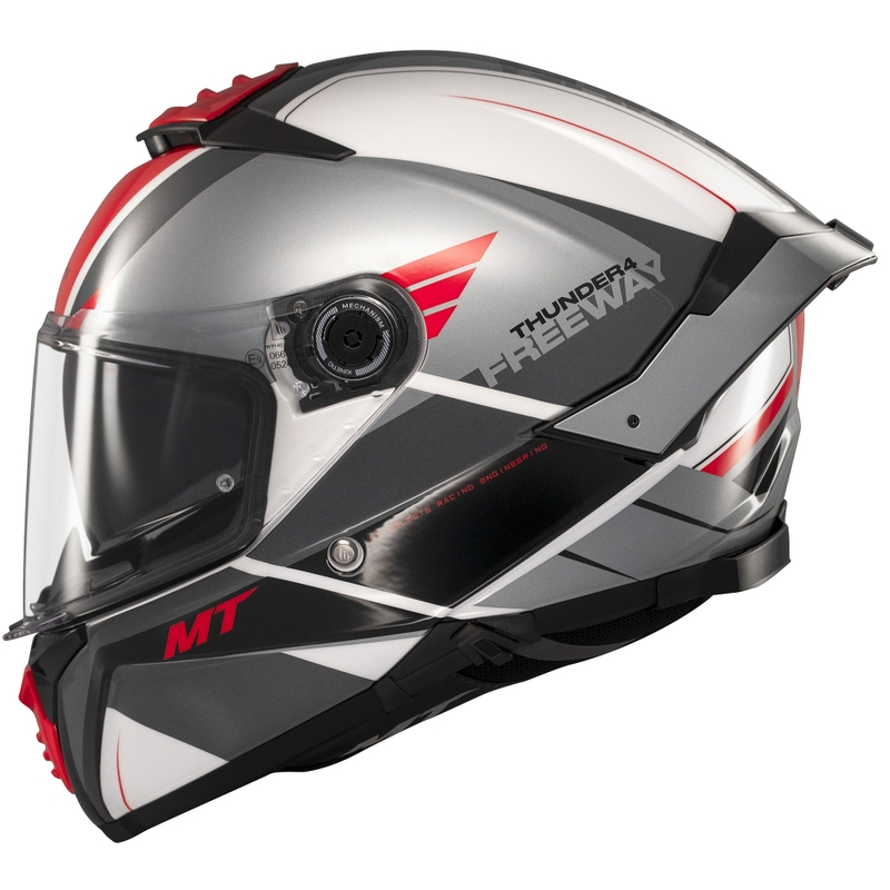 Integralhelm MT Thunder 4 SV Freeway schwarz-grau-rot