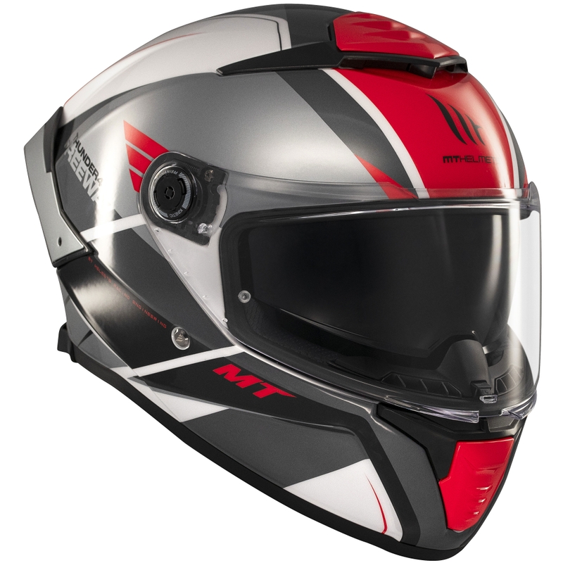 Integralhelm MT Thunder 4 SV Freeway schwarz-grau-rot