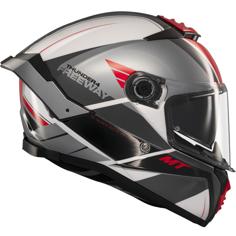 Integralhelm MT Thunder 4 SV Freeway schwarz-grau-rot