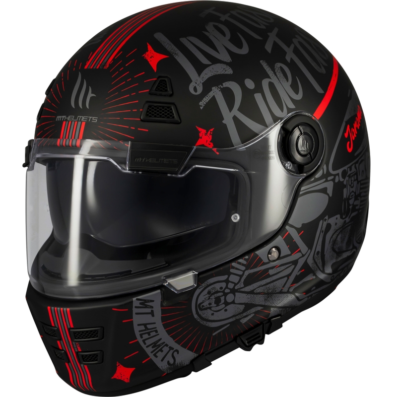 Integralhelm Motorrad MT Jarama SV Art mattschwarz