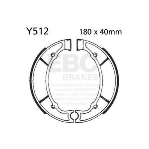 Brake shoe set EBC Y512 includings springs