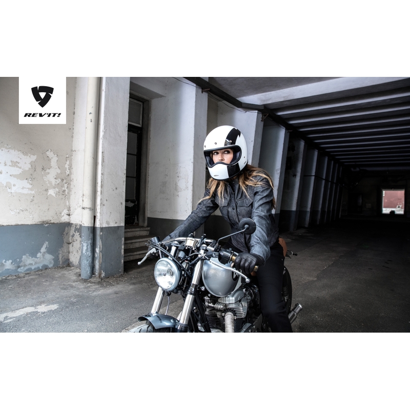 Damen Revit Logan Schwarz Motorradhemd Ausverkauf