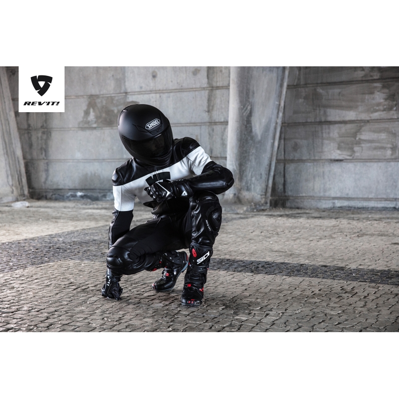 Einteiliger Jumpsuit Revit Nova schwarz und weiß Ausverkauf