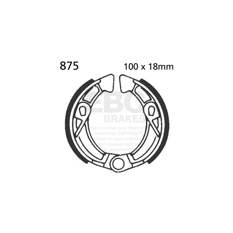 Brake shoe set EBC