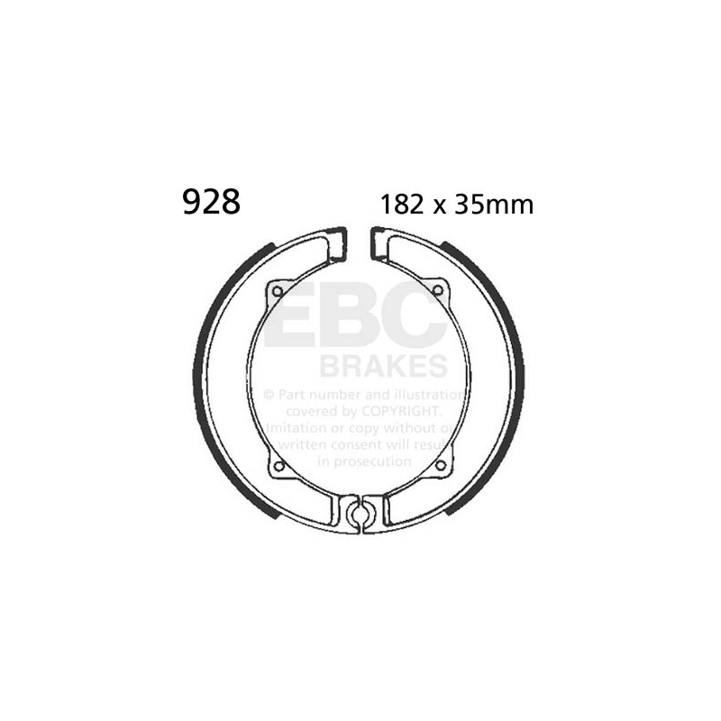 Brake shoe set EBC