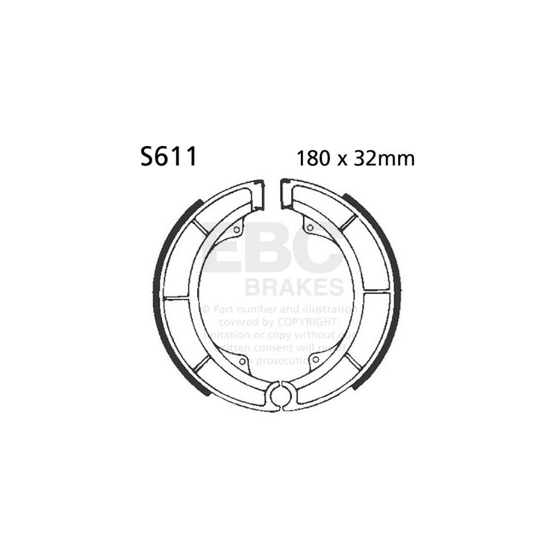Brake shoe set EBC
