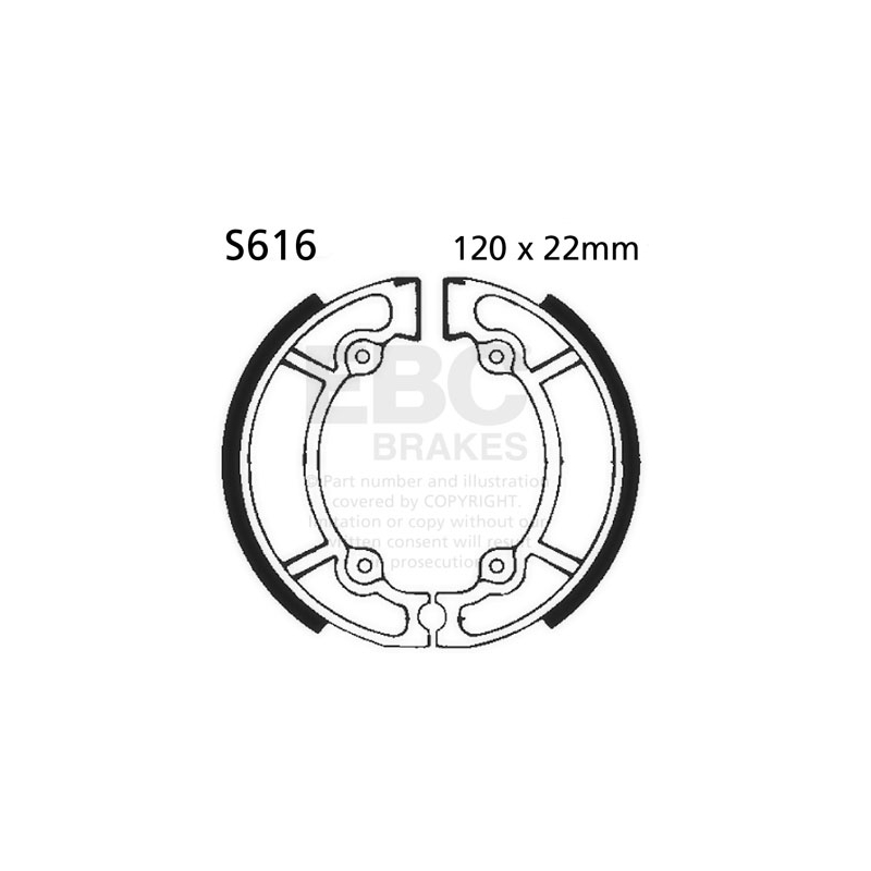 Brake shoe set EBC