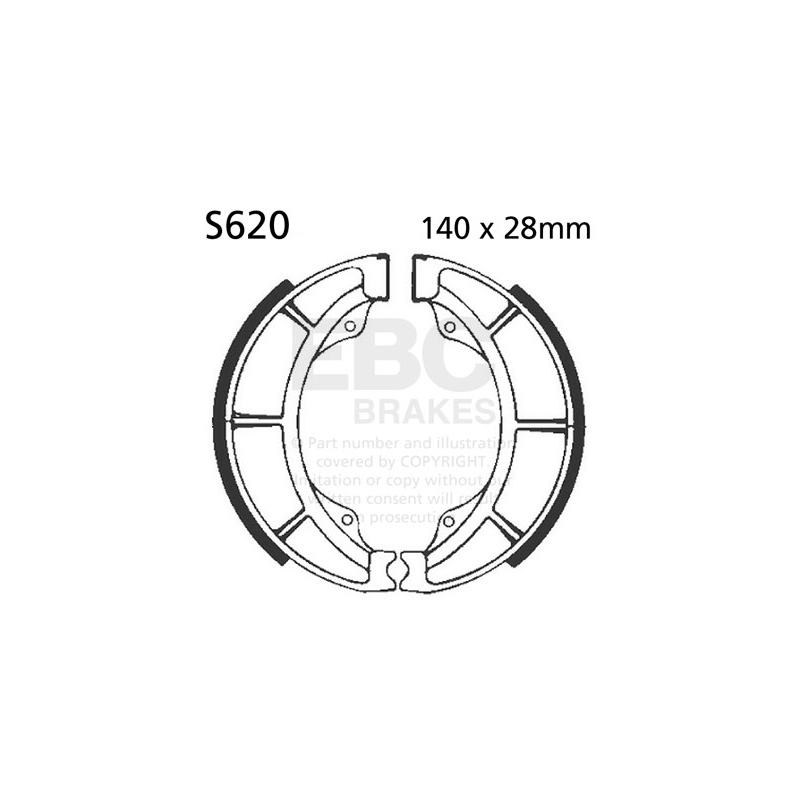 Brake shoe set EBC