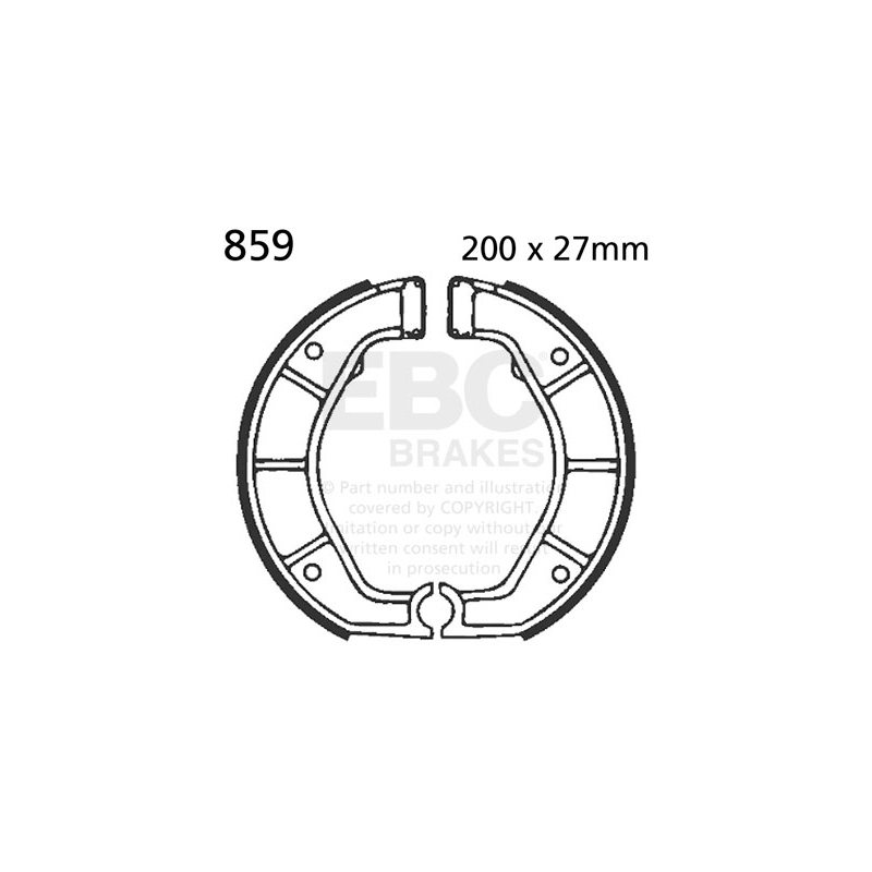 Brake shoe set EBC