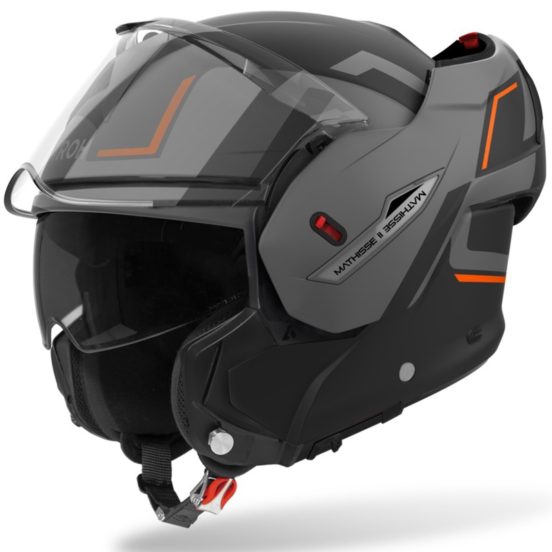 Airoh Mathisse 2 Genius Motorrad-Klapphelm matt orange