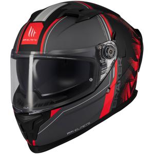 Integralhelm Motorrad MT Braker SV Charm matt schwarz-rot