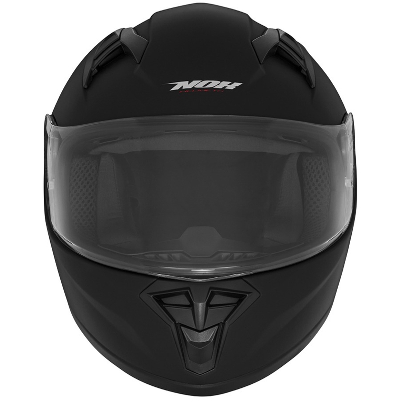 NOX N731 Kinder Integralhelm Motorrad, Mattschwarz
