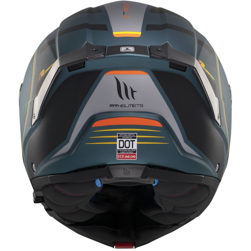 Klapphelm Motorrad MT Atom 2 SV Destiny matt grün-schwarz