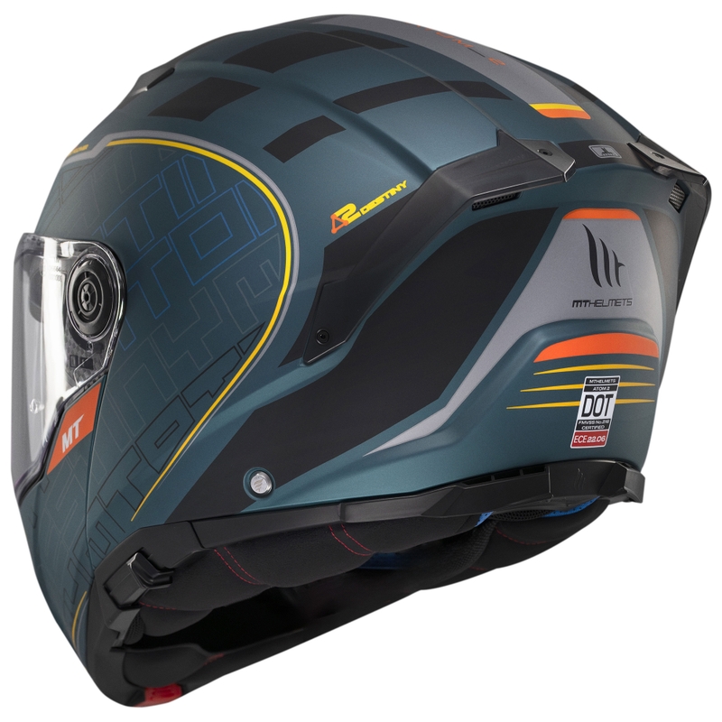 Klapphelm Motorrad MT Atom 2 SV Destiny matt grün-schwarz