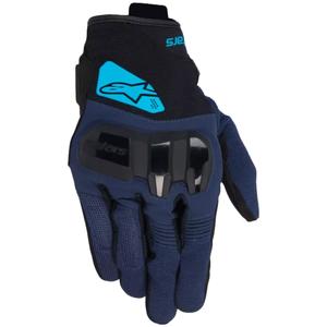 Alpinestars Chrome V2 Motorradhandschuhe schwarz-blau-hellblau