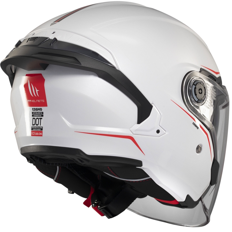 Offener Helm MT Cosmo SV glänzend weiß