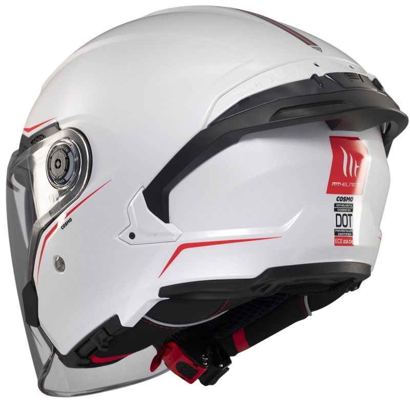 Offener Helm MT Cosmo SV glänzend weiß
