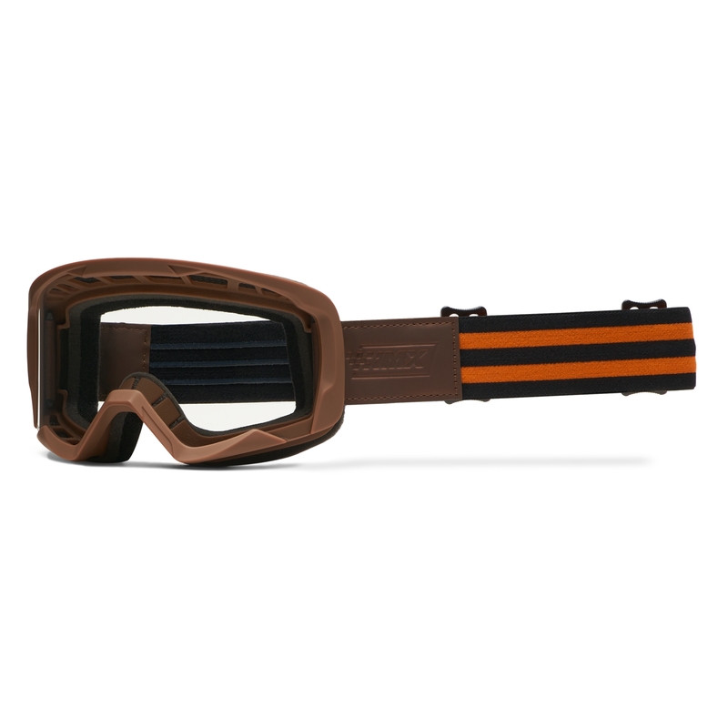 Motocrossbrille iMX Endurance Rust braun-orange mit orangem Plexiglas