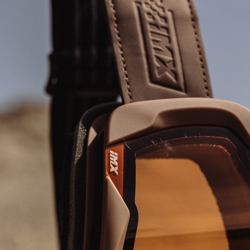 Motocrossbrille iMX Endurance Rust braun-orange mit orangem Plexiglas