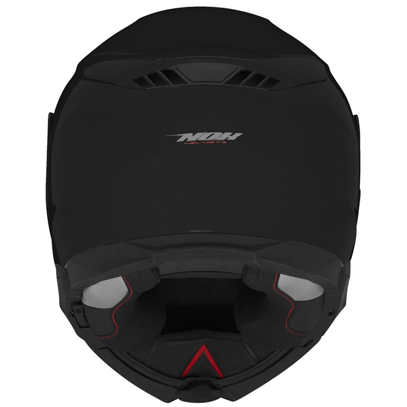 Klappbarer Motorradhelm NOX N967, glänzend schwarz