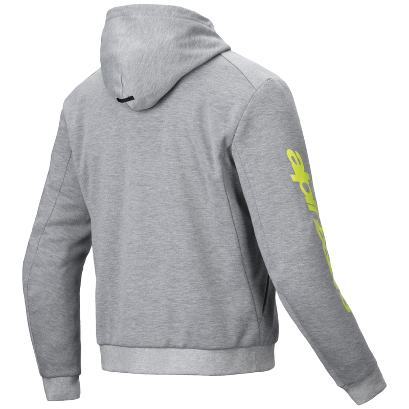 Alpinestars Chrome V2 Sport Motorrad Sweatshirt grau-gelb