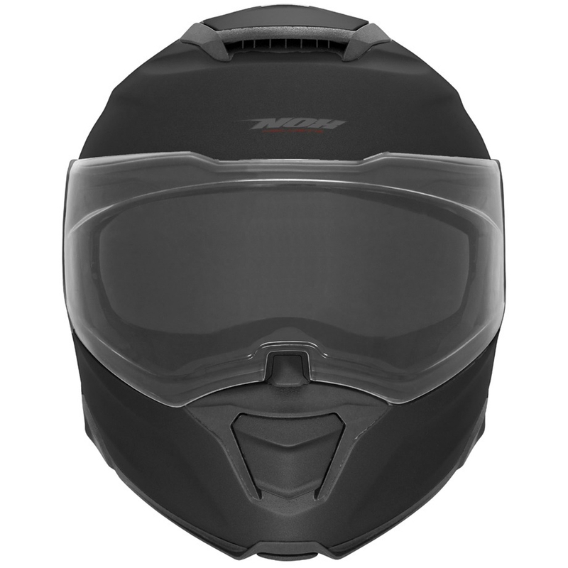 Klappbarer Motorradhelm NOX N967, mattschwarz