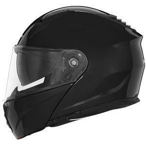 Klapphelm für Motorrad NOX N968 schwarz glänzend