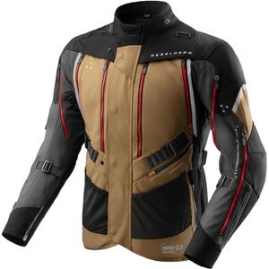 Motorradjacke Rebelhorn Hardy 3.0 beige-grau-rot