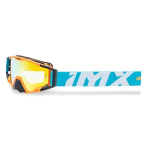 Motocrossbrille iMX Sand orange-blau-weiß mit Iridium-Plexiglas