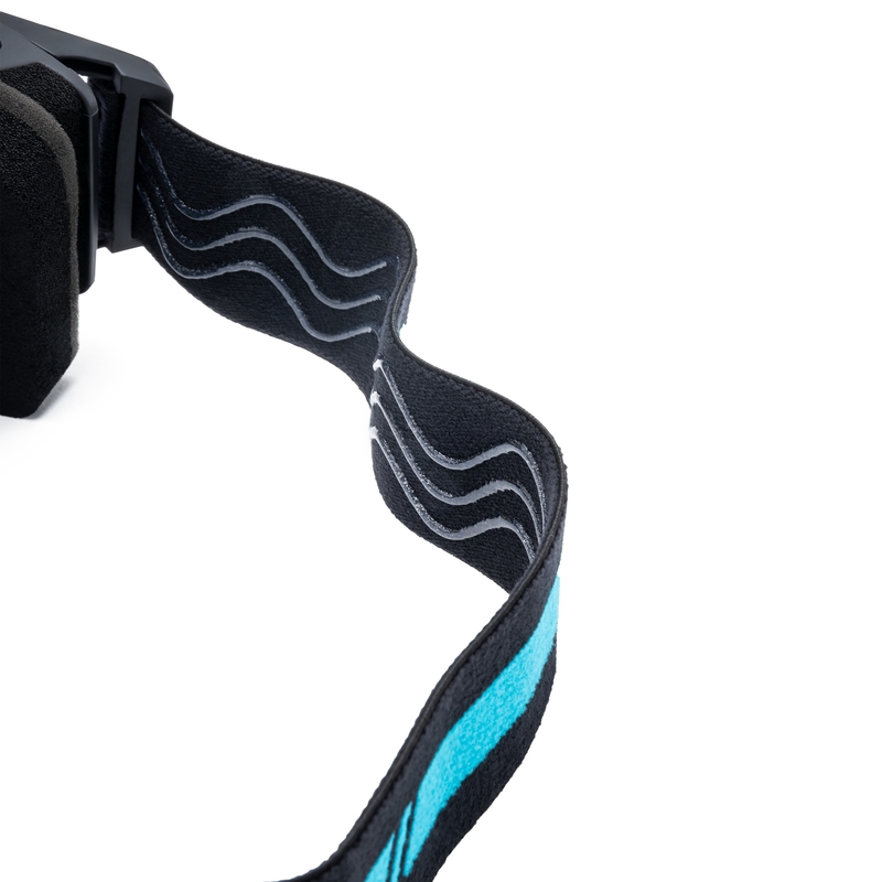 Motocrossbrille iMX Sand schwarz-blau mit blauem Iridium-Plexiglas