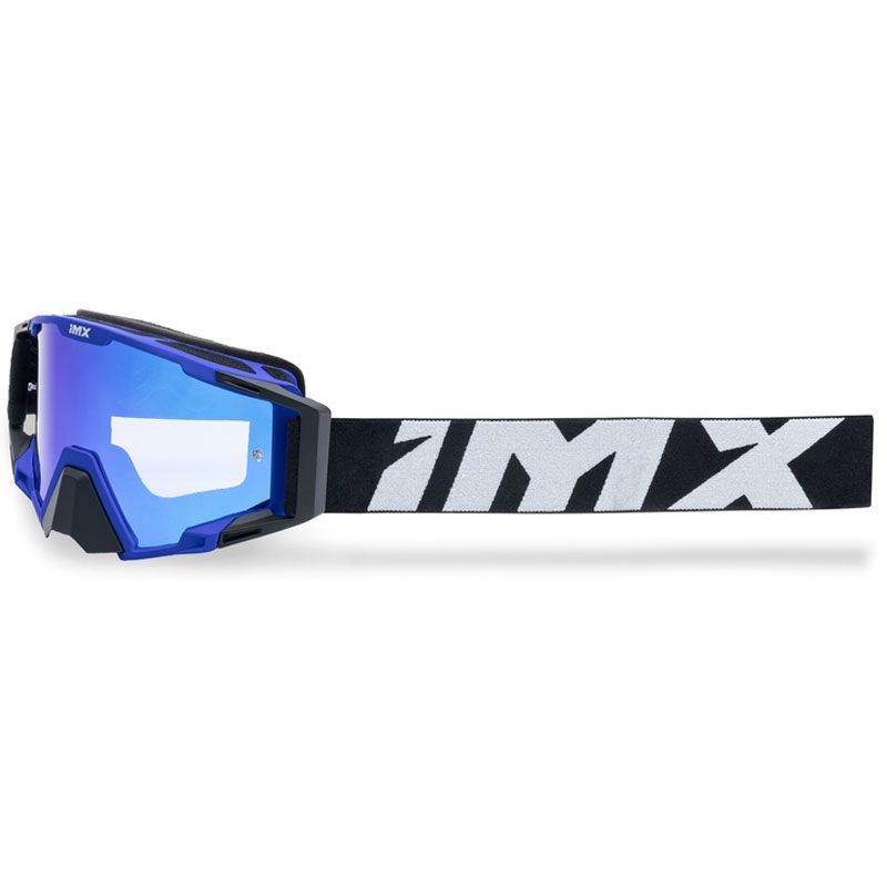 Motocrossbrille iMX Sand schwarz-blau mit Iridium-Plexiglas