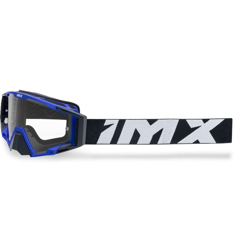 Motocrossbrille iMX Sand schwarz-blau mit Iridium-Plexiglas