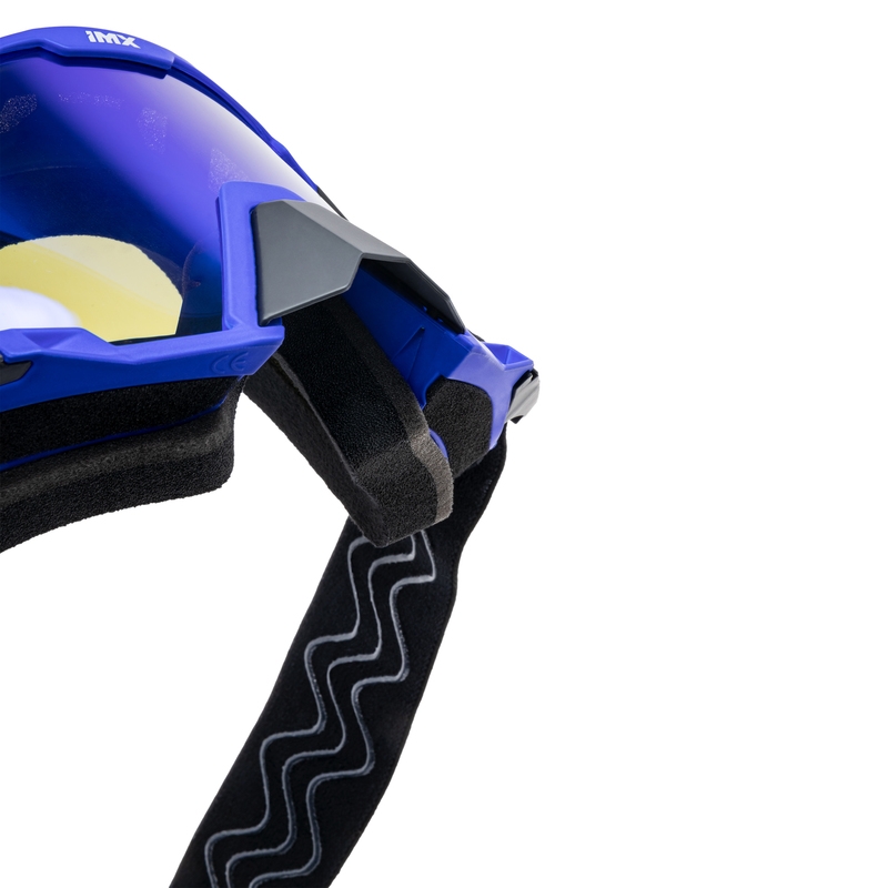 Motocrossbrille iMX Sand schwarz-blau mit Iridium-Plexiglas