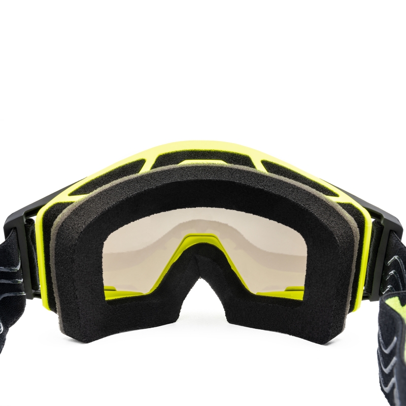 Motocrossbrille iMX Sandgelb-Schwarz mit Iridium-Plexiglas