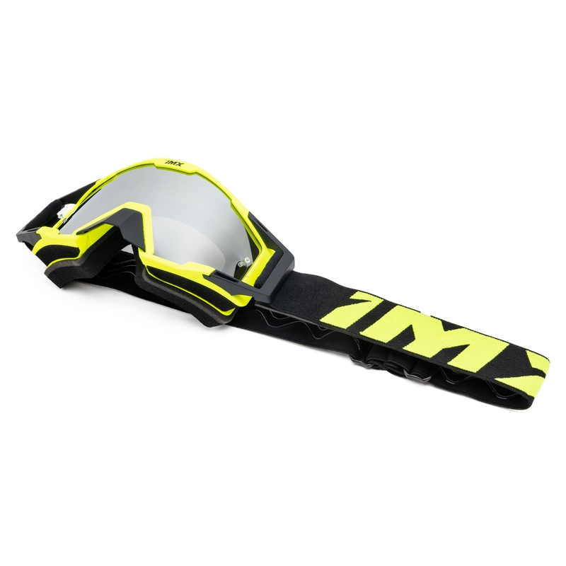 Motocrossbrille iMX Sandgelb-Schwarz mit Iridium-Plexiglas