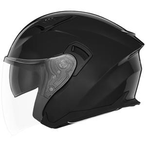 NOX N130 Motorradhelm mit offenem Gesicht schwarz