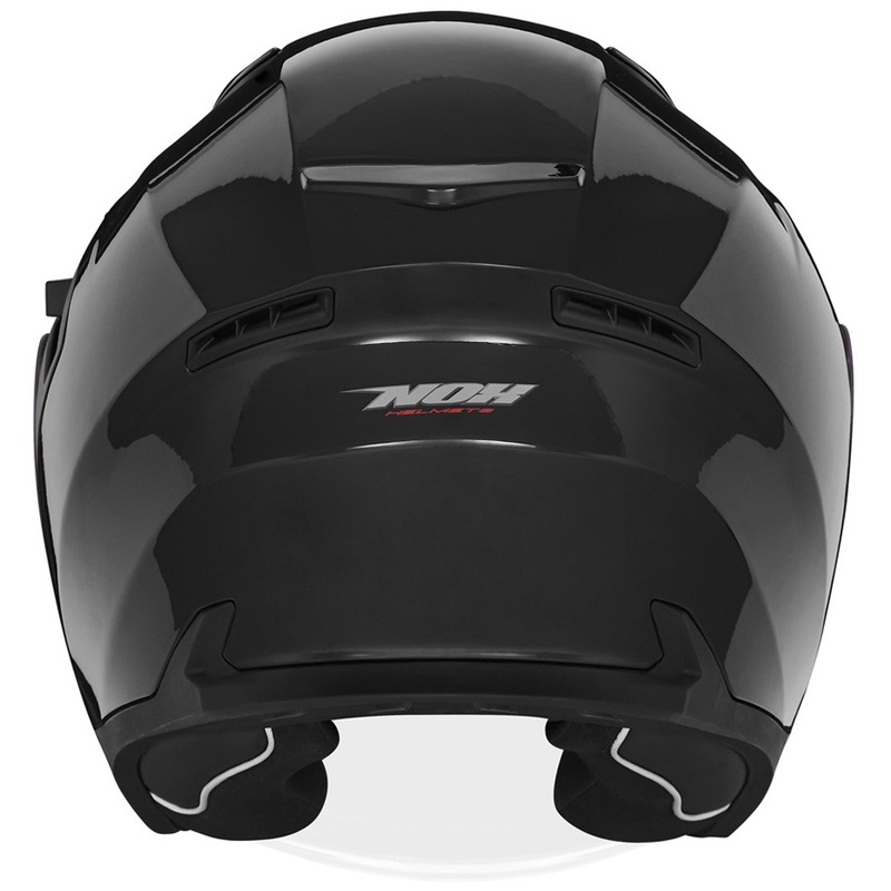 NOX N130 Motorradhelm mit offenem Gesicht schwarz