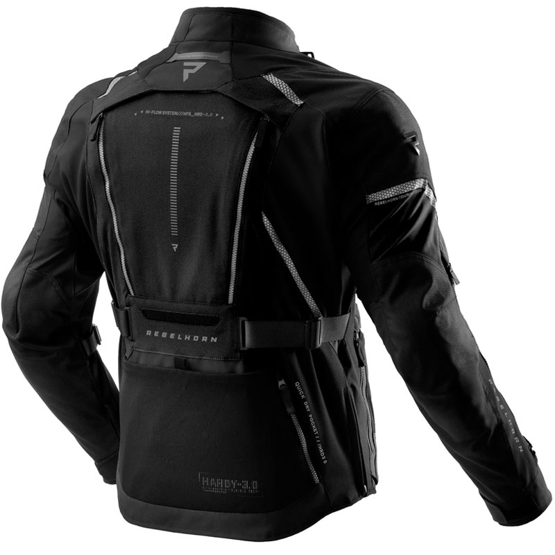 Motorradjacke Rebelhorn Hardy 3.0 schwarz