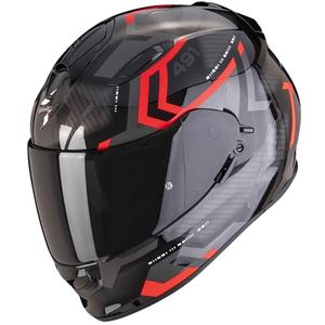 Integralhelm Motorrad SCORPION EXO-491 SPIN schwarz-rot Abverkauf Ausverkauf