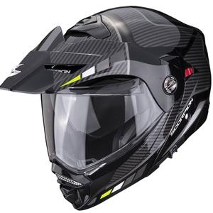 Motorradhelm SCORPION ADX-2 CAMINO schwarz-silber-fluo gelb Ausverkauf