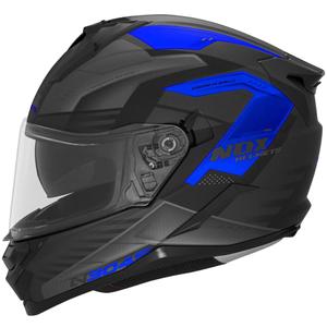 Integralhelm Motorrad NOX N304S CARVER matt schwarz-blau