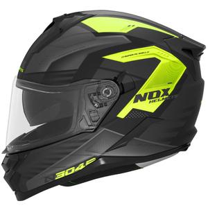 Integralhelm Motorrad NOX N304S CARVER matt schwarz-gelb